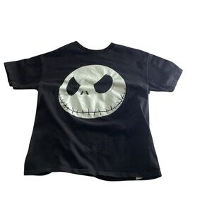 Disney Black Nightmare Before Christmas Jack Tee Kids Boys Size Large 10/12 GUC